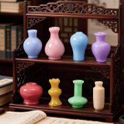 Creative Miniature Resin DIY Craft Decorative Ornament Customizable Miniature Flower Vase Ceramic Bottle Home Desktop Decoration - Image 3