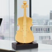 Retro Creative Luxury Resin Violin Desktop Decoration Customizable Ornament Home Decor Artistic Craft Musical Instrument - Image 3