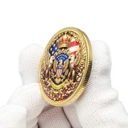 1776-2026独立250周年彩绘镀仿金硬币收藏把玩美国自由女神纪念章 - Image 5