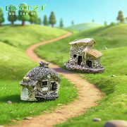 Zakka Love Sea Customizable Decorative Resin Ornament Miniature House Villa Stylish Home Decor Accessories - Image 5