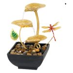 Home decor lucky water feature ornament - desktop fountain craft - office water fountain feng shui ornament