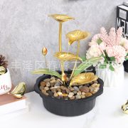 Creative Flowing Water Fountain Ornament for Home Living Room Bedroom Entrance TV Cabinet Desk Decorative Water Feature - Image 5