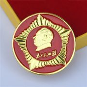 Custom Metal Medal Badge Chairman Mao Zedong Round Chest Pin Star Shape Commemorative Collectible Gift Card Pack - Image 3