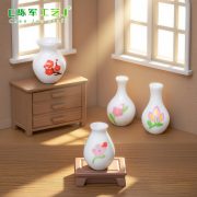 Creative Miniature Flower Decorative Ornament Narrow Mouth Bottle Dollhouse DIY Accessories Desktop Miniature Scene Decor - Image 3