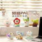 Adorable Cartoon Cat Resin Decorative Ornaments Customizable Blind Box Trendy Souvenir Gift Small Cute Feline Figurines