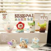 Adorable Cartoon Cat Resin Decorative Ornaments Customizable Blind Box Trendy Souvenir Gift Small Cute Feline Figurines