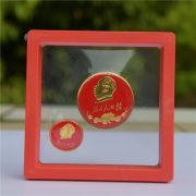 Mao Zedong Portrait Badge Collectible Commemorative Metal Medal Tiananmen Service For The People Chest Badge In Transparent Red Box