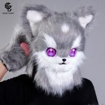 Custom Mascot Costume Kemono Furry Mask Anime Style Fox Cat Beast Headpiece for Conventions Photography