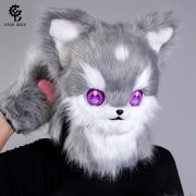 Custom Mascot Costume Kemono Furry Mask Anime Style Fox Cat Beast Headpiece for Conventions Photography
