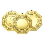 Custom Metal Tai Chi Mirror Brass Eight Trigrams Convex Concave Ornamental Copper Artifacts Wholesale Metal Badges Medals