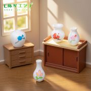 Creative Miniature Flower Decorative Ornament Narrow Mouth Bottle Dollhouse DIY Accessories Desktop Miniature Scene Decor - Image 4