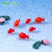 Customizable Decorative Resin Ornaments Miniature Landscape Simulation Red Koi Fish Tank Ocean Beach Scenery Creative Accessories Small Figurines - Image 4