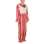 Adult Stage Performance Costume Scary Clown Suit Halloween Party Theme One-Piece Striped Outfit for Adult Performances - Image 2