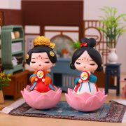 创意国潮手办唐仕女不倒翁桌面摆件客厅玄关家居装饰景区热卖文创 - Image 3