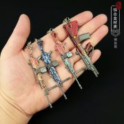 Custom Metal M338 Light Machine Gun Keychain Miniature Realistic Toy for Children Metal Craftwork Collectible Medallion Badge - Image 3