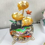 Live Stream Continuous Flowing Water Fountain Iron Art Desktop Decoration Fish Tank Source Factory Indoor Home Decor - Image 2