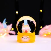 Adorable Luminous Pet Desktop Decoration Miniature Shiba Inu Crystal Fan Customizable Decorative Ornament Resin Craft - Image 5