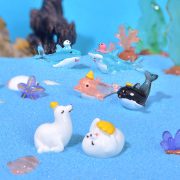 Customizable Decorative Resin Ornament Micro Landscape Marine Animal Figurine Aquarium Accessory Mediterranean Scenery Decoration