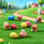 Creative Miniature DIY Easter Gifting Customizable Decorative Ornaments Capybara Water豚 Figurine Resin Craft Desktop Decoration - Image 3
