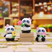 Customizable Decorative Ornaments Cartoon Panda Figurine Resin Craftwork Trendy Desktop Decoration Tourist Hot Sale Souvenir - Image 3