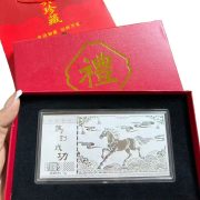 Silver Commemorative Note Horse Year Investment Gift Box Custom Metal Medal Badge 1g Pure Silver Lucky Coin Collectible Item - Image 5