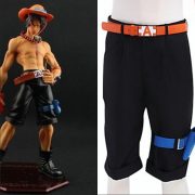 Adult Anime Cosplay Performance Costume Pirate Hunter Ace Shorts Stage Show Outfit Fire Punch Character Dress - Image 4