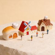 Customizable Miniature Creative Cartoon Castle House Resin Craft DIY Decoration Bonsai Landscape Garden Ornament with Moss - Image 4