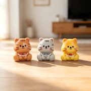 Cute Resin Cat 3D Puzzle Customizable Decorative Ornament for Desktop Car Micro Landscape Ideal Collectible Craft - Image 4