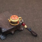 Creative Zodiac Animal Chinese New Year Metal Keychain Customizable Lucky Mahjong Tile Pendant Handcrafted Decorative Charm - Image 2