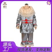 Adult Stage Performance Costume Creative Joker Pennywise Halloween Carnival Outfit for Adults Clown Theme Party Wear