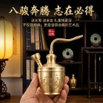 Premium Select New Model Success Horse Water Pipe Copper Portable Filterable Detachable Handcrafted Metal Artifacts