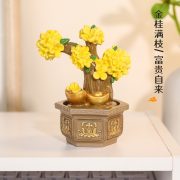 Fubun Rotating Bonsai Resin Craft Customizable Decorative Ornaments Creative Home Desktop Decorations Small Sculptures - Image 4