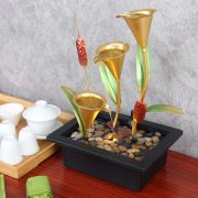 Home Decor Cross-Border Wealth Attracting Flowing Water Fountain Ornament TV Cabinet Office Front Desk Decoration Item - Image 2
