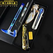 Delta Periphery Polar Star Knife Model Custom Metal Badge Craftsmanship Black Sea Metal Ornaments Close Combat Weapon Set - Image 3