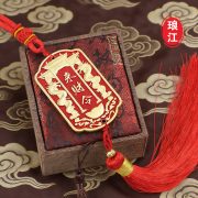 Langjiang Best Selling Lucky Charm Car Hanging Ornament Metal Medal Badge Custom Made Ancient Style Wealth Attractor - Image 4