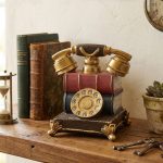 ZAKKA Customizable Decorative Resin Ornament Retro Phone Model Savings Jar Birthday Gift A28 Vintage Home Decoration