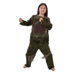 Children's Halloween Role-playing Costume Cosplay Boys Swamp Monster Outfit Scary Mask Small Intestine Clothes Adult Stage Performance Costume